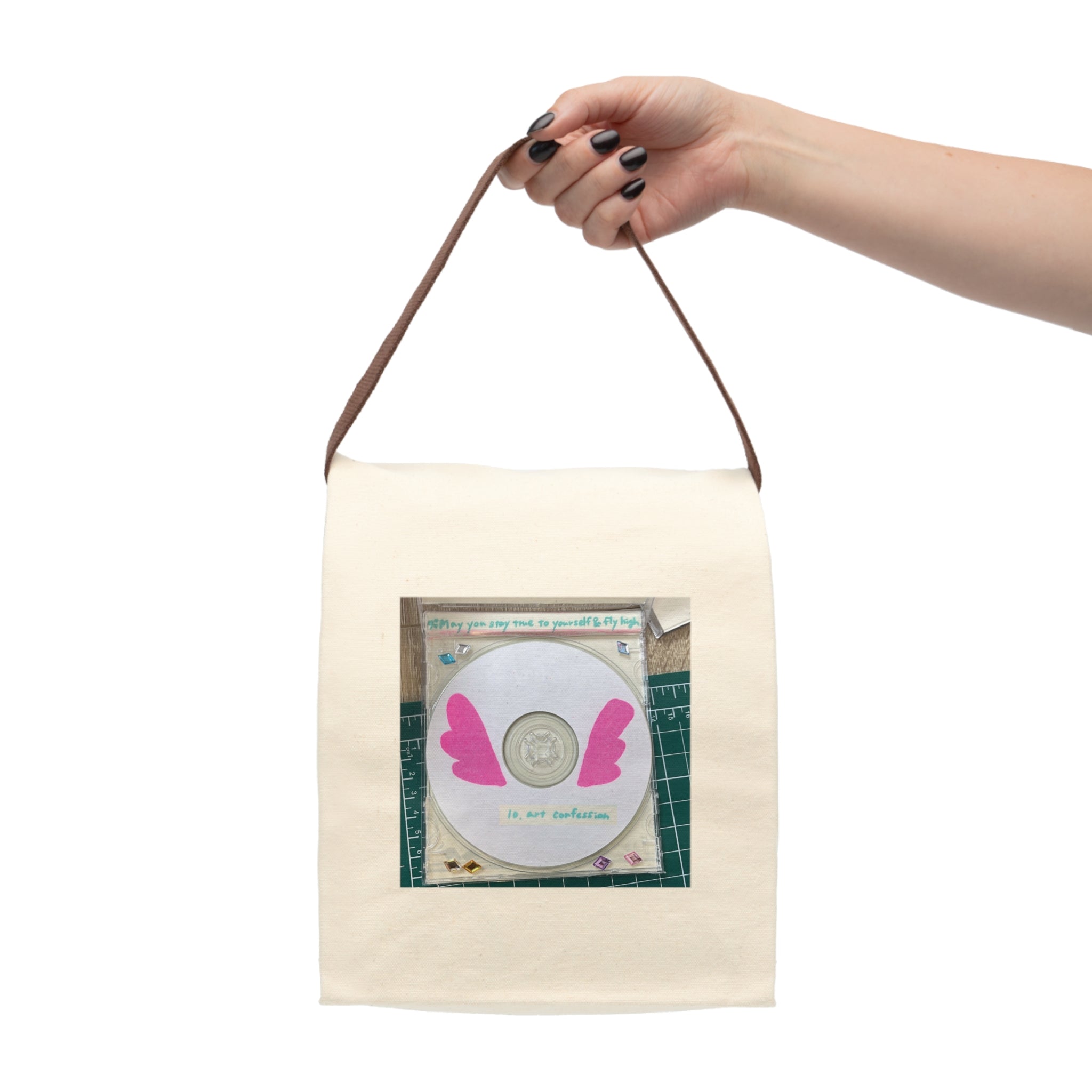 "art confession" (Album Cover made by RISO CD mixtape) Canvas Bag
