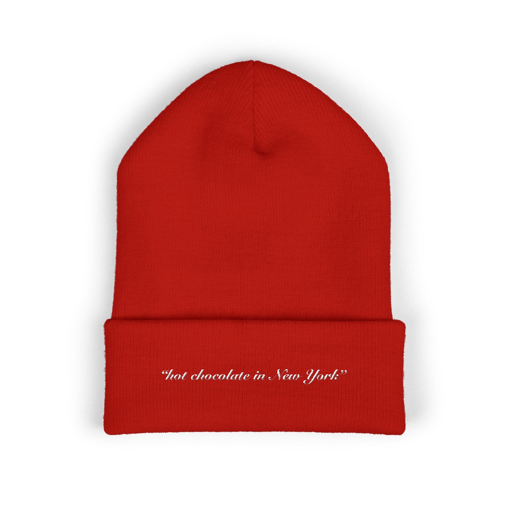 "hot chocolate in new york" Embroidery Beanie
