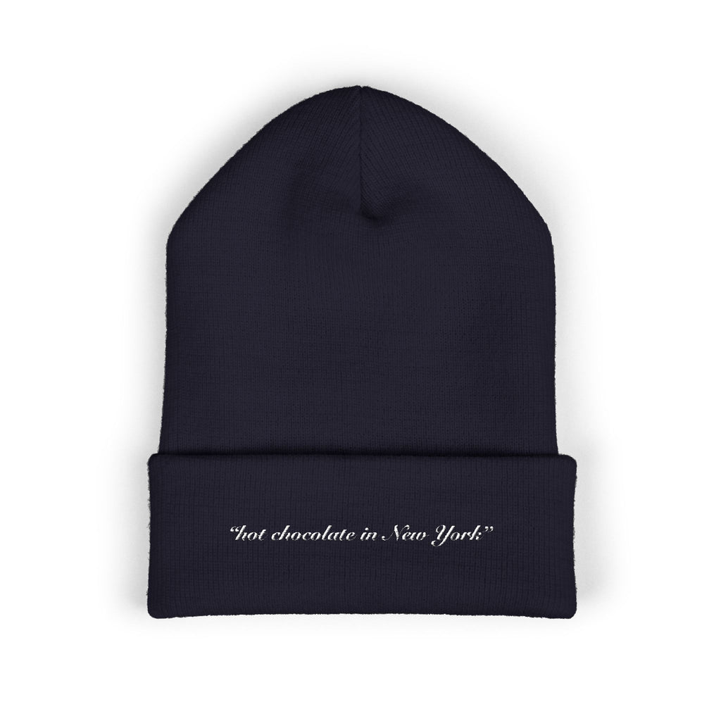 "hot chocolate in new york" Embroidery Beanie