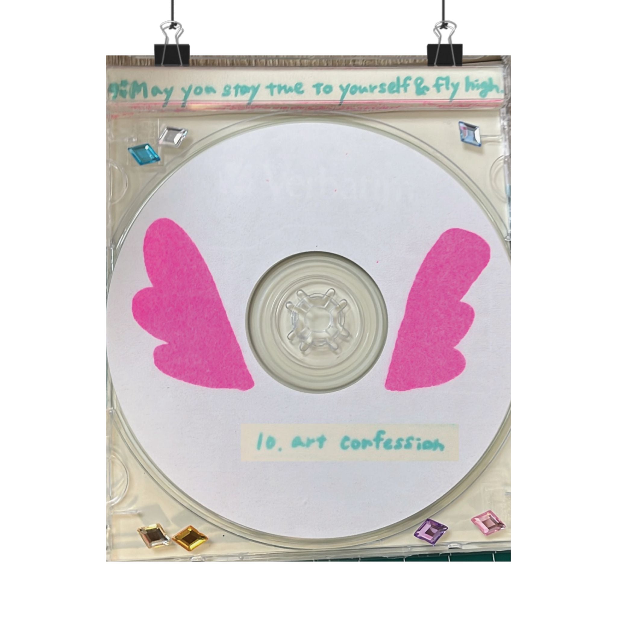 "art confession" (Album Cover made by RISO CD mixtape) Poster