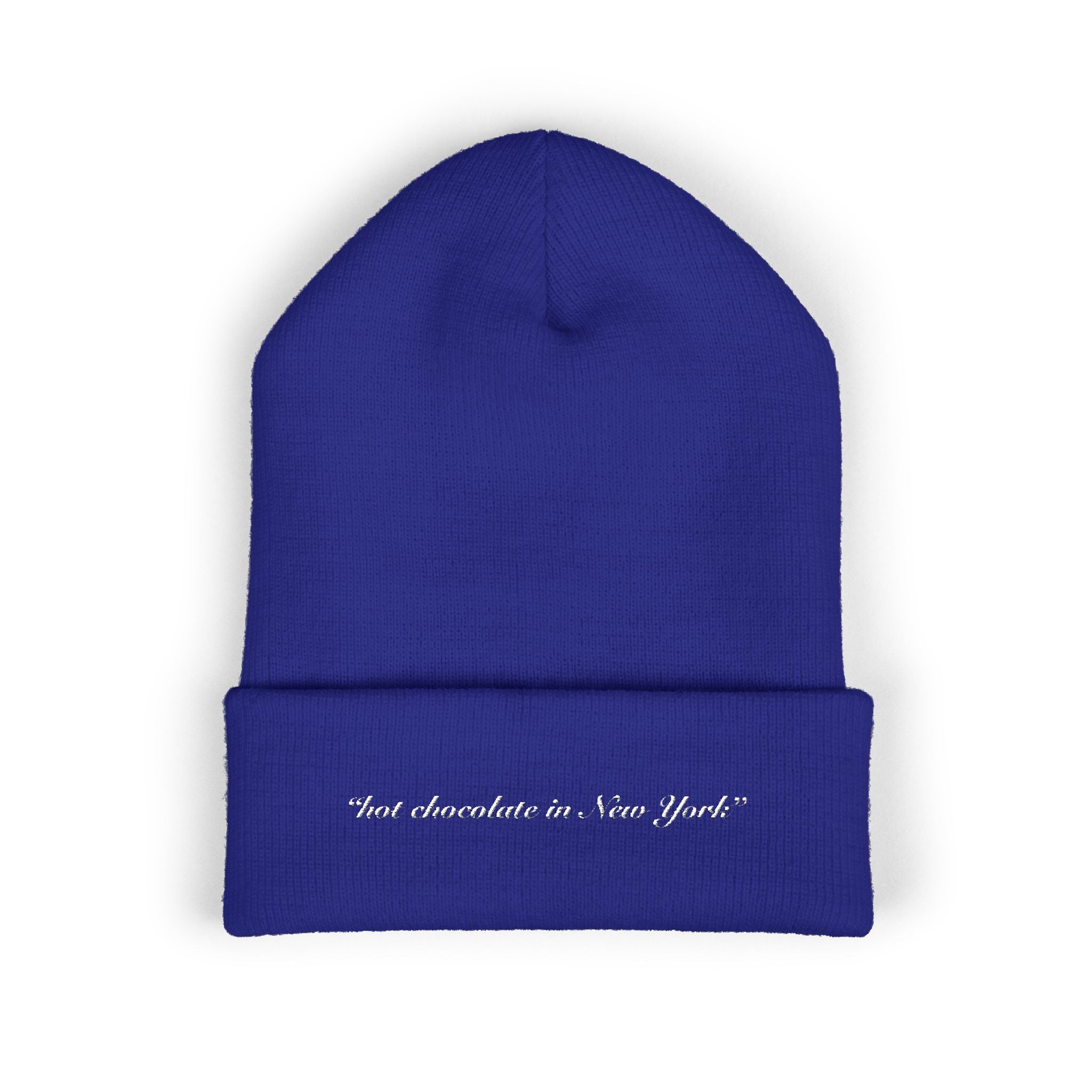 "hot chocolate in new york" Embroidery Beanie