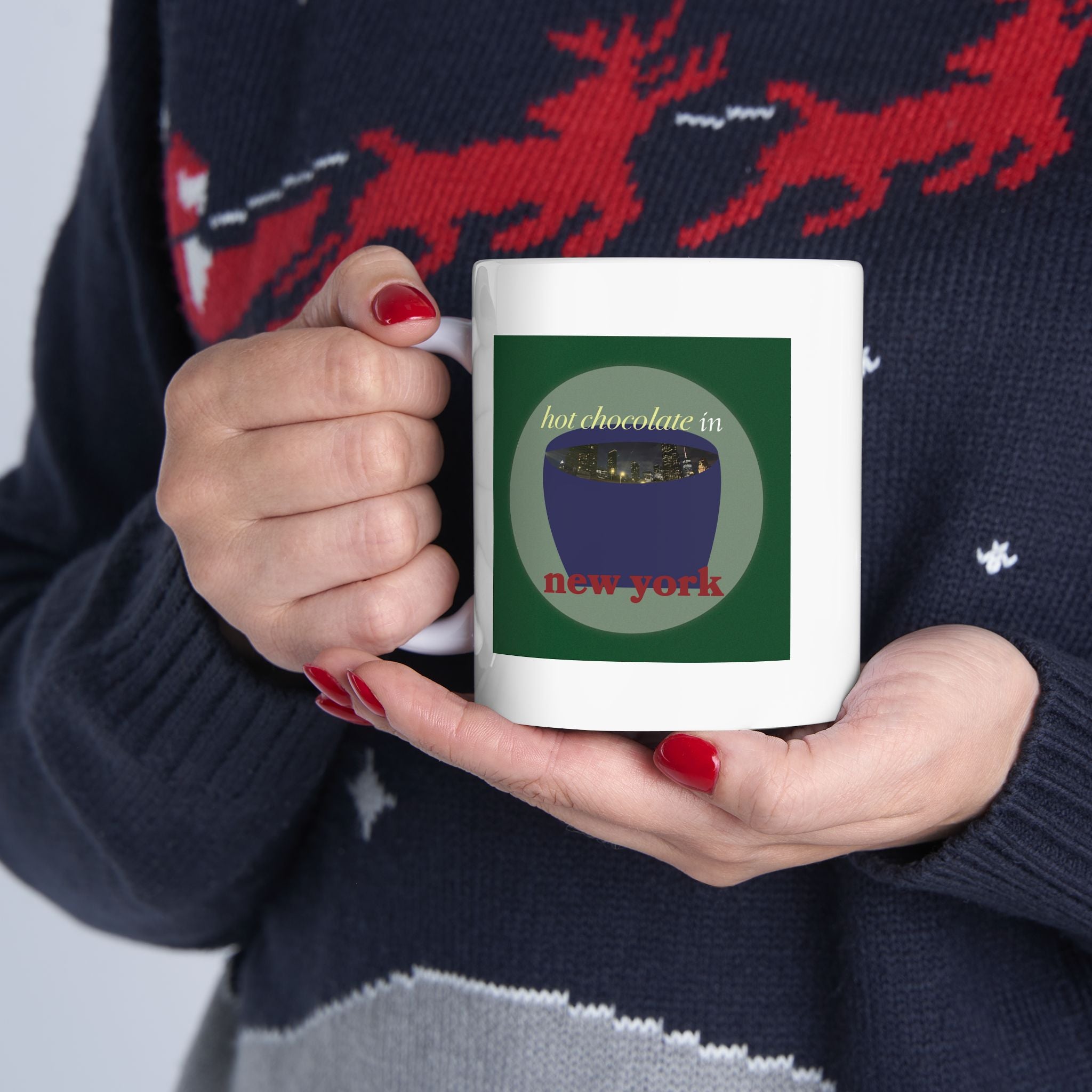 "hot chocolate in new york" Mug