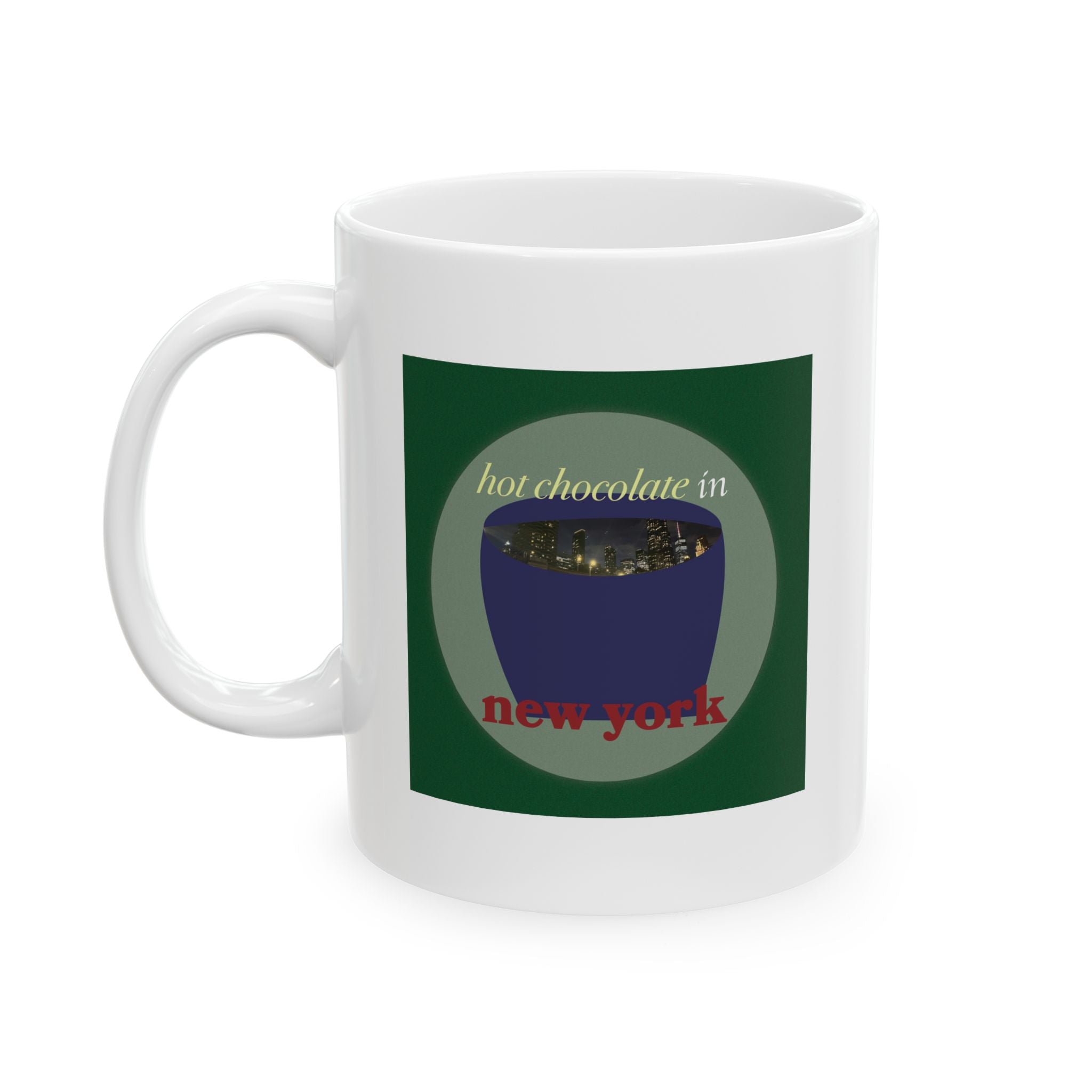 "hot chocolate in new york" Mug